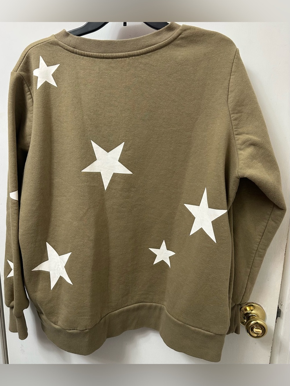 Zenana Outfitters Star Print Crewneck Sweatshirt - Picture 2 of 2